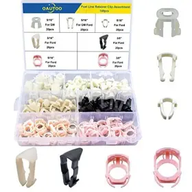 Oautoo Qt283 140pcs Fuel Line Retainer Clip Assortment For Ford Gm