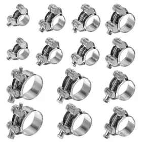 Oganazi Tbc-tl1531 14 Pcs Stainless Steel T-bolt Hose Clamps 7 Sizes Turbo 17-39mm 0.67-1.54 Inch