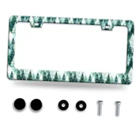 Omw16fyb V-gf-zxn-msbhbcg-000a014 Personalise Forest Pattern License Plate Frame Green Trees Omw16fyb V-gf-zxn-msbhbcg-000a014 Personalise Forest Pattern License Plate Frame Green Trees