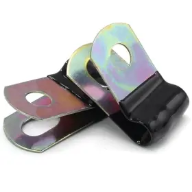 Opfiue Zhous250516-1 50pcs Vinyl Coated Cable Clamps Galvanized Steel Hose Clamp 1/4 Inch 6mm