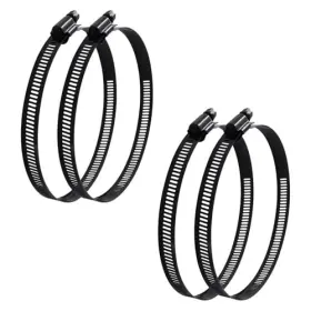 Phituoda Tuor241026-29 4pcs Stainless Steel Adjustable 105-127mm Size Range Worm Gear Hose 5 Inch