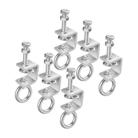 Qcszao Qcszao-c-koujia-3p Sets Stainless Steel Clamps 1 Inch Small C I Beam Clamp With M8 3