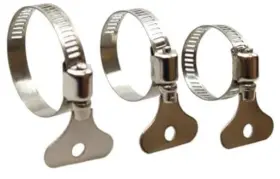 Qinallo Yp-05 15-piece Adjustable Hose Clamps T-bolt Thumb Worm And Band 10-16mm