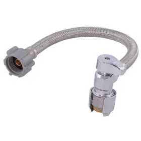 Reliance Worldwide Corporation Ur24656 Max 12 Inch Stainless Steel Braided Toilet Connector With Sharkbite