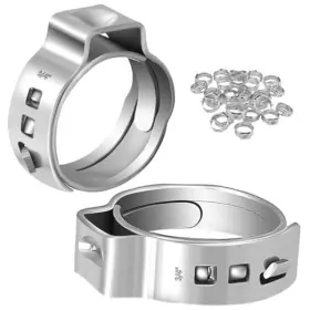Rhafayre No21-4 Pex Crimp Rings 3/4 Cinch Clamps For Tubing 50 Pcs Pipe Inch -50pcs