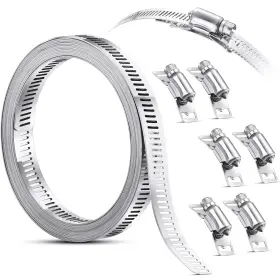 Ripeng 313046622670 Hoses Clamps Worm Stainless Steel Large Hose Clamp
