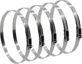 Roadformer 726084294240 8 Inch Worm Gear Hose Clamp Sae 128 Size Full Stainless Steel With 1/2 Band Working