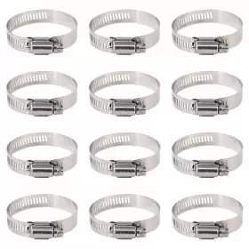 Rustark W-g-25 25-pcs Adjustable 33 To 57mm Range Worm Gear Hose Clamp Fuel Line Ass