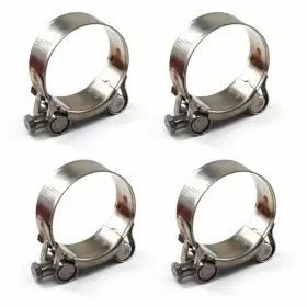 Seeraphee 703931272651 304 Stainless Steel T-bolt Clamp 36-39mm Hose Clamps 36-39