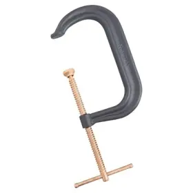 Sim Supply Blocked Brand 14271 Spark-duty 400p/400cs Hi-vis C-clamp Sliding Pin 5 In Throat Depth Gray