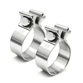 Skymiro Cpql-25in-2 2.5 Inch Exhaust Clamp 2 1/2 Narrow Band Muffler 2.5in 2pcs