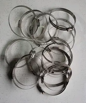 Stainless 63064 Breeze Steel Hose Clamps Lot Of 19 Part #63064 3-9/16 Inch X 4-1/2