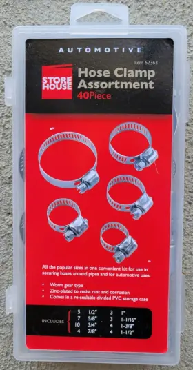 Storehouse 792363623636 New 62363 40 Piece Hose Clamp Assortment