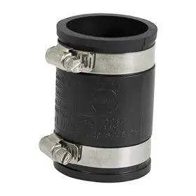 Supply Giant 6i46 Flexible Pvc Coupling With Stainless Steel 1.5 Inch Black