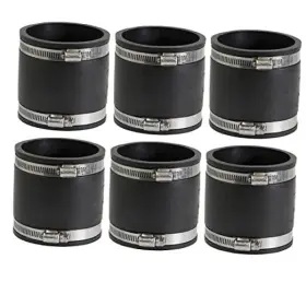 Supply Giant 6i48x6 Flexible Pvc Coupling With Stainless Steel Clamps 3 Inch
