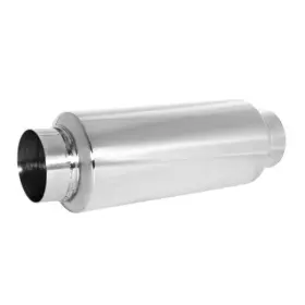 Svulk Askpip-c024 Exhaust Muffler 3 Inch Inlet Resonator Straight Stainless Steel