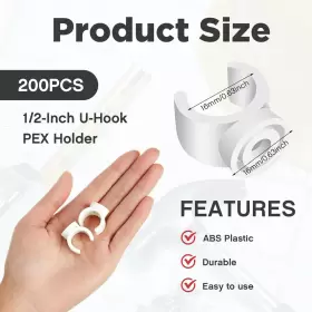 744759983510 TAIYIN Pex Pipe Clamps Holder Clips Hook Hangers #2