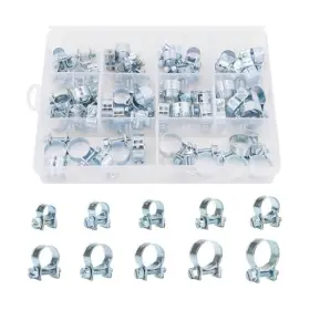 Tnaiyh Tnaiyh-car1 Car Hose Clamp Assortment Kit 60pcs 1/4 Inch -7/10 Adjustable Auto Worm Gear Fuel Tnaiyh Tnaiyh-car1 Car Hose Clamp Assortment Kit 60pcs 1/4 Inch -7/10 Adjustable Auto Worm Gear Fuel