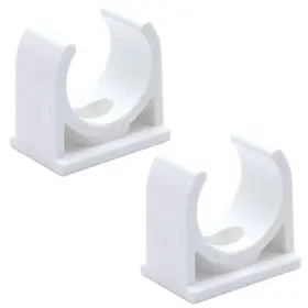 Touhia 778739187704 20pcs Pvc Water Pipe Clamp Clips Holder Fit For 20mm/0.78 Inch Od Tv Trays T