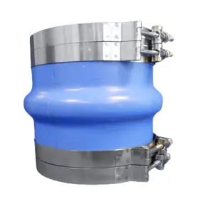 Trident Marine 270v6000-s/s 6 Inch Id Blue Silicone Molded Wet Exhaust Hump With 4 T-bolt Clamp