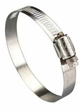Tridon 620p32551 Ideal Hy Gear 1-1/2 Inch To 2-1/2 Sae 32 Silver Hose Clamp Stainless Steel