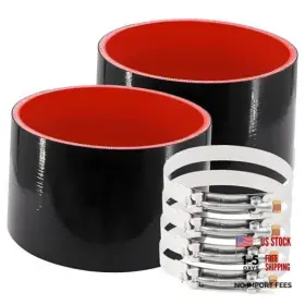 Tuolauthon Uzx1107she 2pcs Id 5 Inch 127mm High Temperature 4-ply Reinforced Straight Id5 Tuolauthon Uzx1107she 2pcs Id 5 Inch 127mm High Temperature 4-ply Reinforced Straight Id5