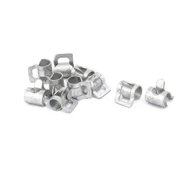 Uxcell 604267656132 10pcs 4mm Inner Dia Spring Clip Water Pipe Fuel Hose Clamps