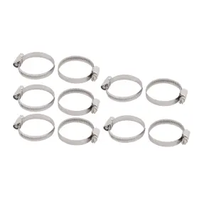 Uxcell 605322499145 10pcs 32mm To 50mm Dia Range Metal German Type Adjustable Hose Clamp Hoop