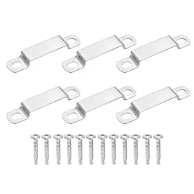 Uxcell 614462270422 6pcs 50x10mm U Shape Square Tube Clamp With Phillips Head Self Drilling Screws Uxcell 614462270422 6pcs 50x10mm U Shape Square Tube Clamp With Phillips Head Self Drilling Screws