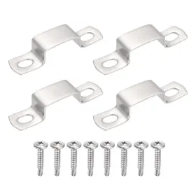 Uxcell 614462270460 4pcs 30x15mm U Shape Square Tube Clamp With Phillips Head Self Drilling Screws Uxcell 614462270460 4pcs 30x15mm U Shape Square Tube Clamp With Phillips Head Self Drilling Screws