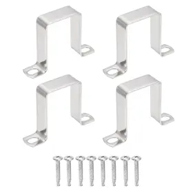 Uxcell 614462271511 4pcs 40x60mm U Shape Square Tube Clamp With Phillips Head Self Drilling Screws Uxcell 614462271511 4pcs 40x60mm U Shape Square Tube Clamp With Phillips Head Self Drilling Screws