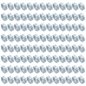 Uxcell 619668419835 100pack 11-13mm Double Ear Hose Clamp Galvanized Steel O Clip Crimp Rings