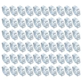 Uxcell 619668419880 60pack 14-17mm Double Ear Hose Clamp Galvanized Steel O Clip Crimp Rings
