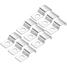 Uxcell 634149383849 20pcs Pipe Strap 304 Stainless Steel Support Fit For 13/32 Inch 10mm