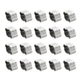 Uxcell 656320852036 30 Pack 5-7mm Double Ear Hose Clamp 304 Stainless Steel O Clip Crimp Rings