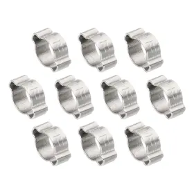 Uxcell 656320852081 10 Pack 9-11mm Double Ear Hose Clamp 304 Stainless Steel O Clip Crimp Rings