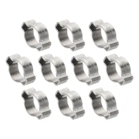Uxcell 656320852111 10 Pack 11-13mm Double Ear Hose Clamp 304 Stainless Steel O Clip Crimp Rings