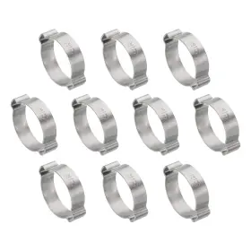Uxcell 656320852401 10 Pack 28-31mm Double Ear Hose Clamp 304 Stainless Steel O Clip Crimp Rings