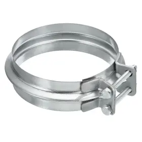 Uxcell 683007244853 Duct Clamp 12 Inch 300mm V-shape Zinc Plated Iron Pipe