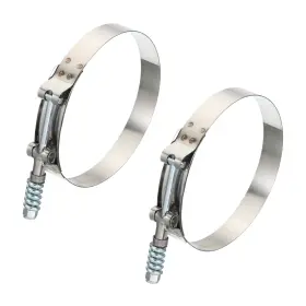 Uxcell 703820424222 T-bolt Hose Clamps 2 Pack Stainless Steel Clamp For 4.5 Inch Id