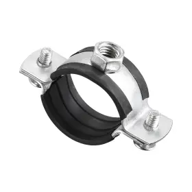 Uxcell 747709217352 10pcs Pipe Bracket Clamp 1-1/4 Inch 32mm Wall Ceiling Mount Iron Strap