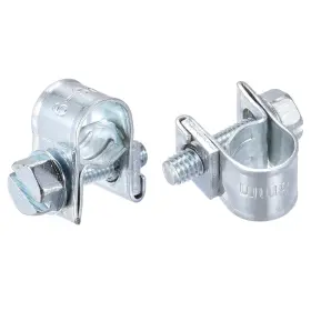 Uxcell 782685385992 10pcs 6-8mm Mini Fuel Injection Hose Clamp Zinc Plated Steel Line