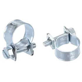 Uxcell 782685386111 20pcs 13-15mm Mini Fuel Injection Hose Clamp Zinc Plated Steel Line