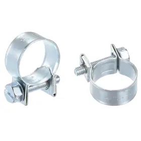 Uxcell 782685386142 15-17mm Mini Fuel Injection Hose Clamp Zinc Plated Steel Line 10pcs Uxcell 782685386142 15-17mm Mini Fuel Injection Hose Clamp Zinc Plated Steel Line 10pcs
