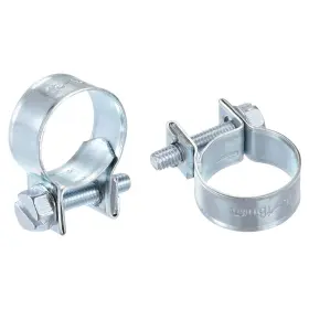 782685386173 UXCELL Mini Fuel Injection Hose Clamp Zinc Steel