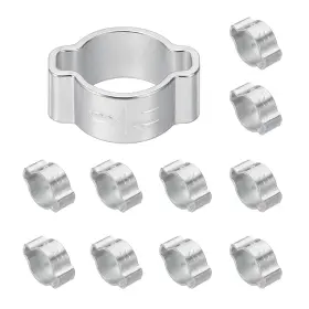 Uxcell 783243987344 12pcs Double Ear Hose Clamp Adjustable 9-11mm 304 Stainless Steel O Clip Crimp Uxcell 783243987344 12pcs Double Ear Hose Clamp Adjustable 9-11mm 304 Stainless Steel O Clip Crimp