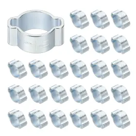 Uxcell 783243988211 36pcs Double Ear Hose Clamp 9-11mm Zinc Plated Steel O Clip Crimp Uxcell 783243988211 36pcs Double Ear Hose Clamp 9-11mm Zinc Plated Steel O Clip Crimp