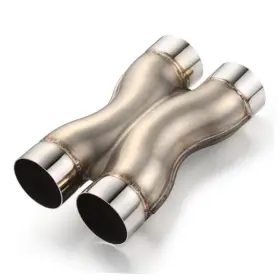 Wabuiltown Hx-08-06 X Pipe 3 Inch Dual Inlet/outlet 12 Overall Length 3.0inch Long Wabuiltown Hx-08-06 X Pipe 3 Inch Dual Inlet/outlet 12 Overall Length 3.0inch Long