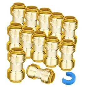 Woken 764046817182 12 Pack 1/2 Inch Push-to-connect Plumbing Fittings Straight Push Woken 764046817182 12 Pack 1/2 Inch Push-to-connect Plumbing Fittings Straight Push