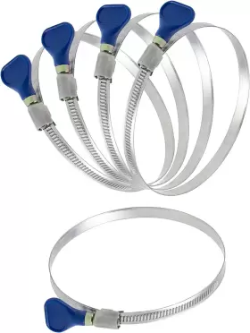 Woodworking Tools And Accessories 744759144225 4 Inch Thumb Screw Key Adjustable 304 Stainless Steel Hose Clamps Pipe Clamp W